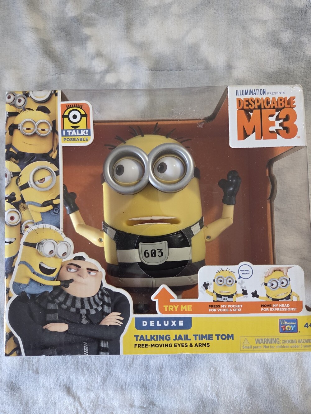 Universal Despicable Me 3 Jail Time Tom Minion Figure - Yellow & Black